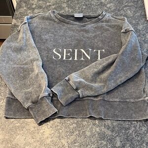Seint Gray Sweatshirt medium
